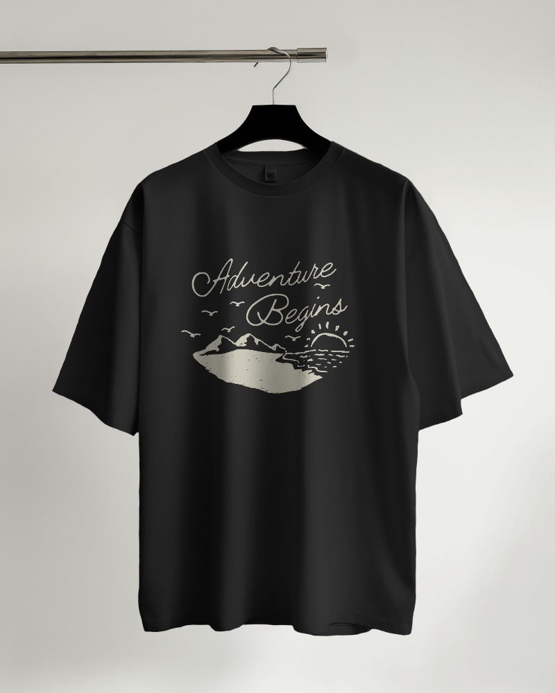 Adventure Begins Oversized T-shirt