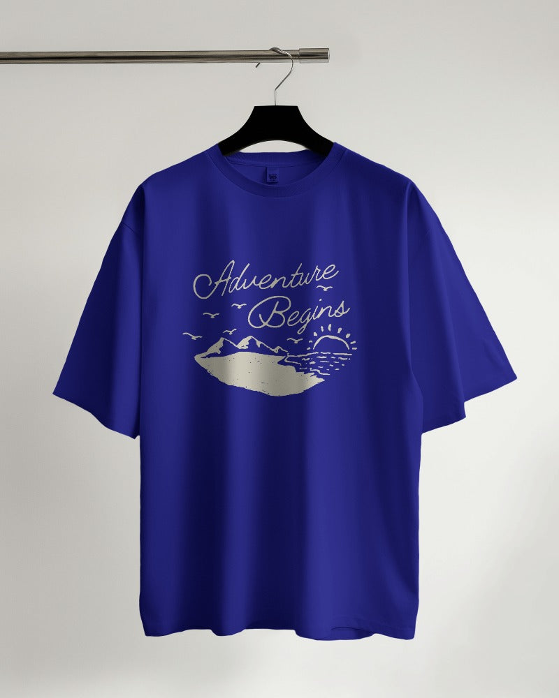 Adventure Begins Oversized T-shirt