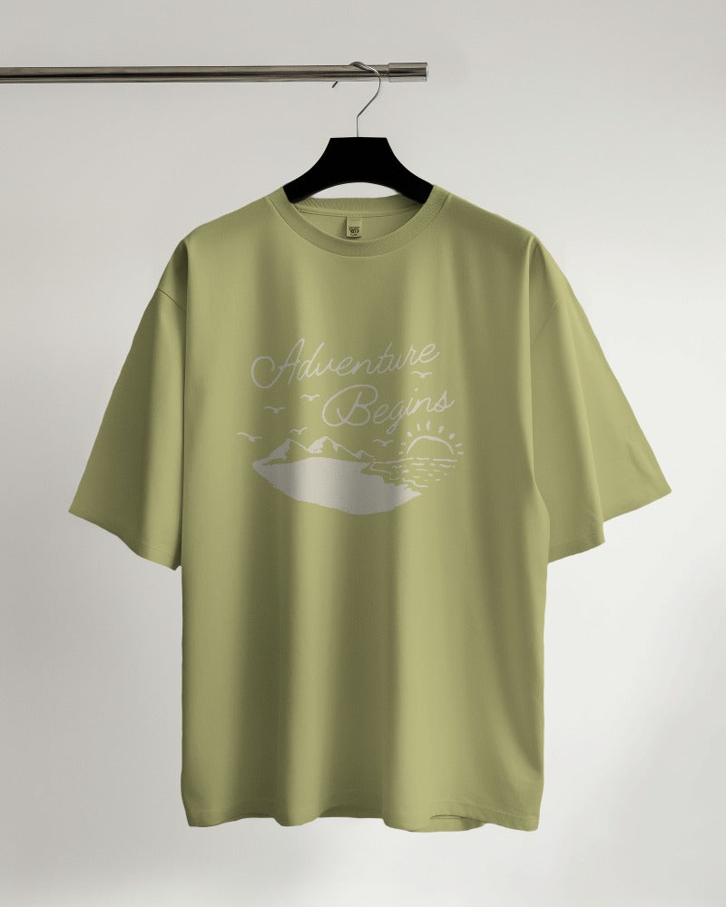 Adventure Begins Oversized T-shirt