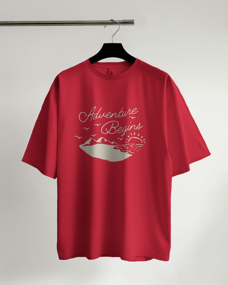 Adventure Begins Oversized T-shirt