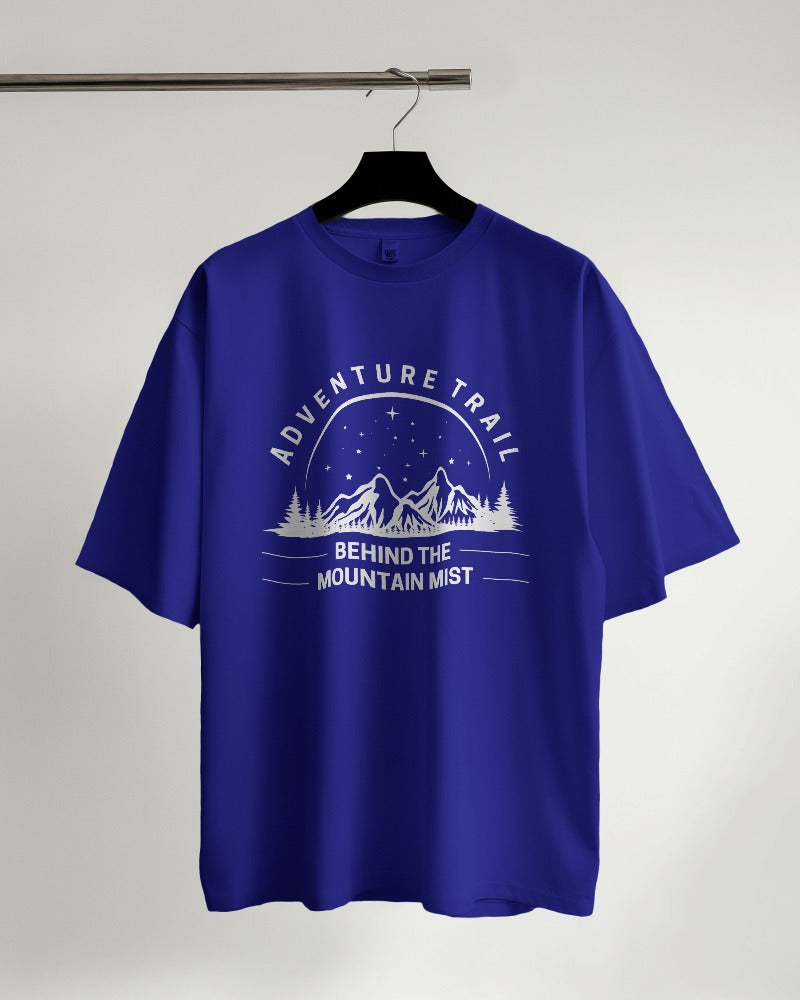 Adventure Trail Behind the Mountain Oversized T-shirt