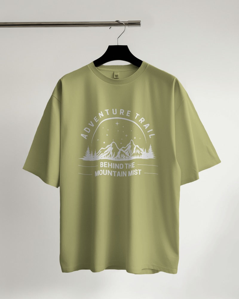 Adventure Trail Behind the Mountain Oversized T-shirt