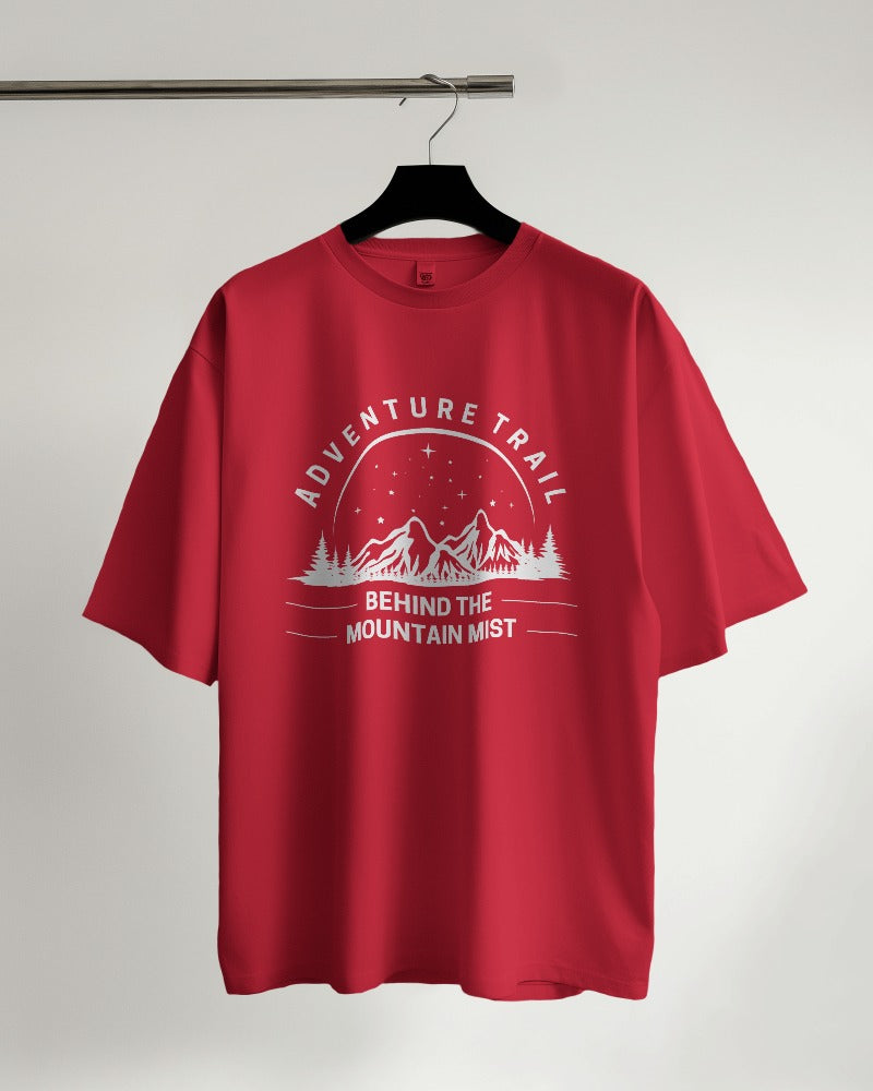 Adventure Trail Behind the Mountain Oversized T-shirt