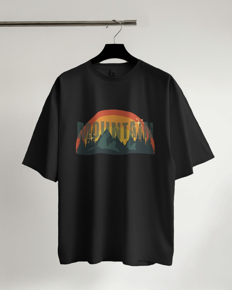 Mountain Rainbow Oversized T-shirt