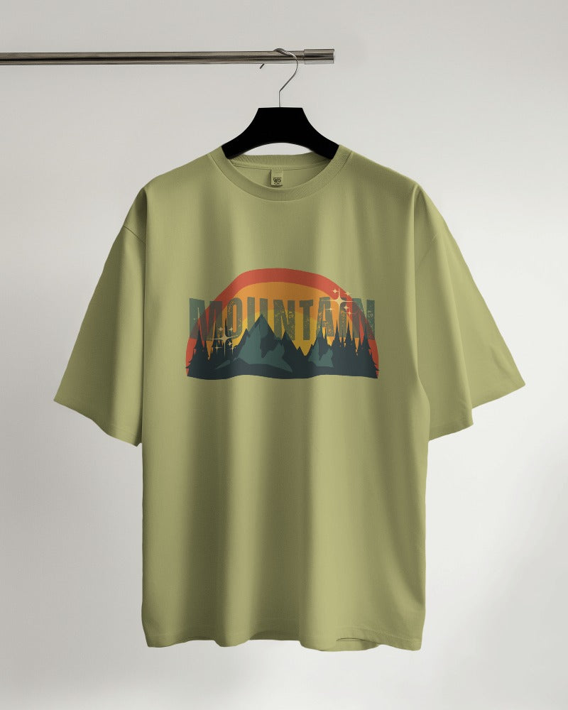 Mountain Rainbow Oversized T-shirt