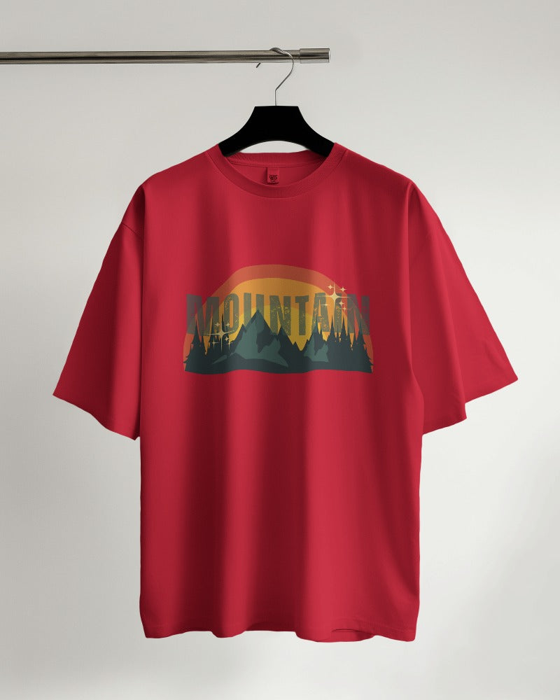 Mountain Rainbow Oversized T-shirt