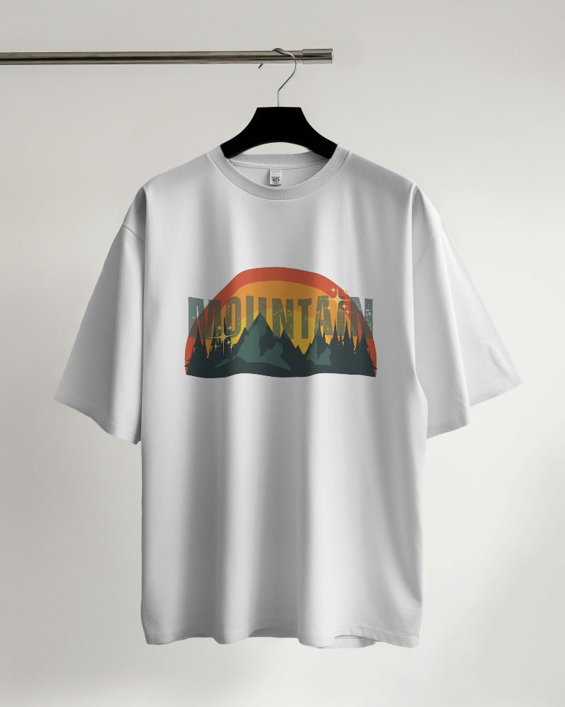 Mountain Rainbow Oversized T-shirt