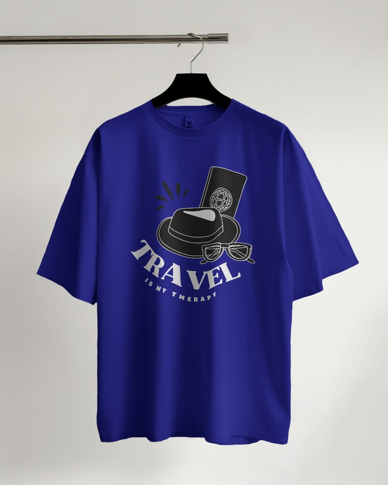 Travel is My Therapy Oversized T-shirt