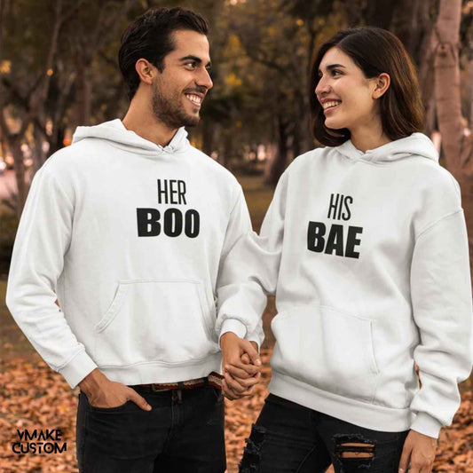 Babe Boo Hoodies for Couple