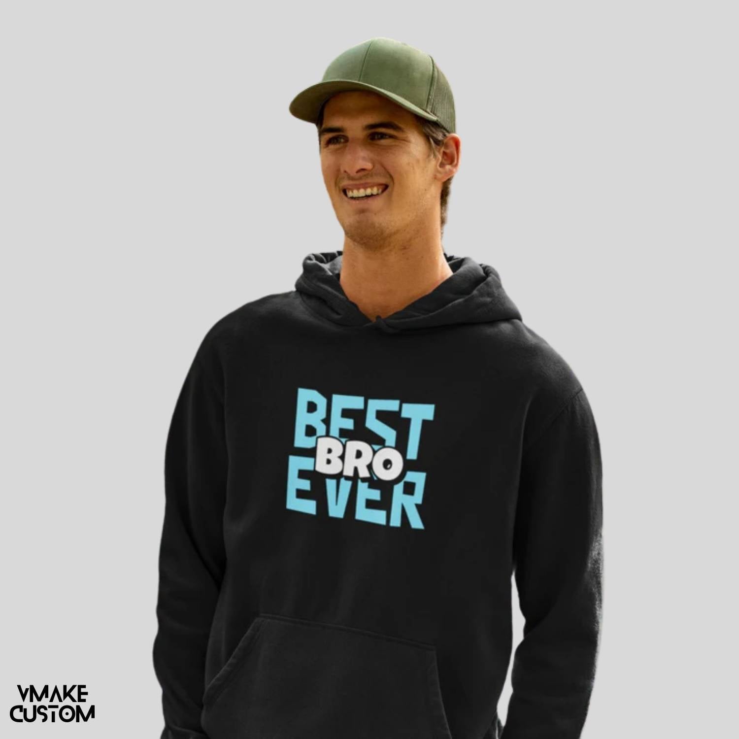 best bro ever black unisex hoodie vmakecustom