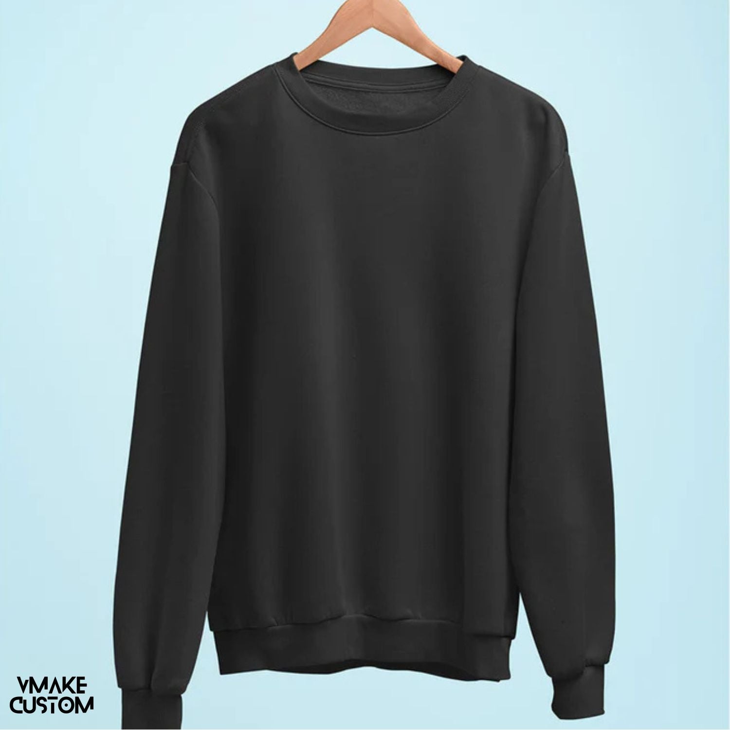 black plain sweatshirt