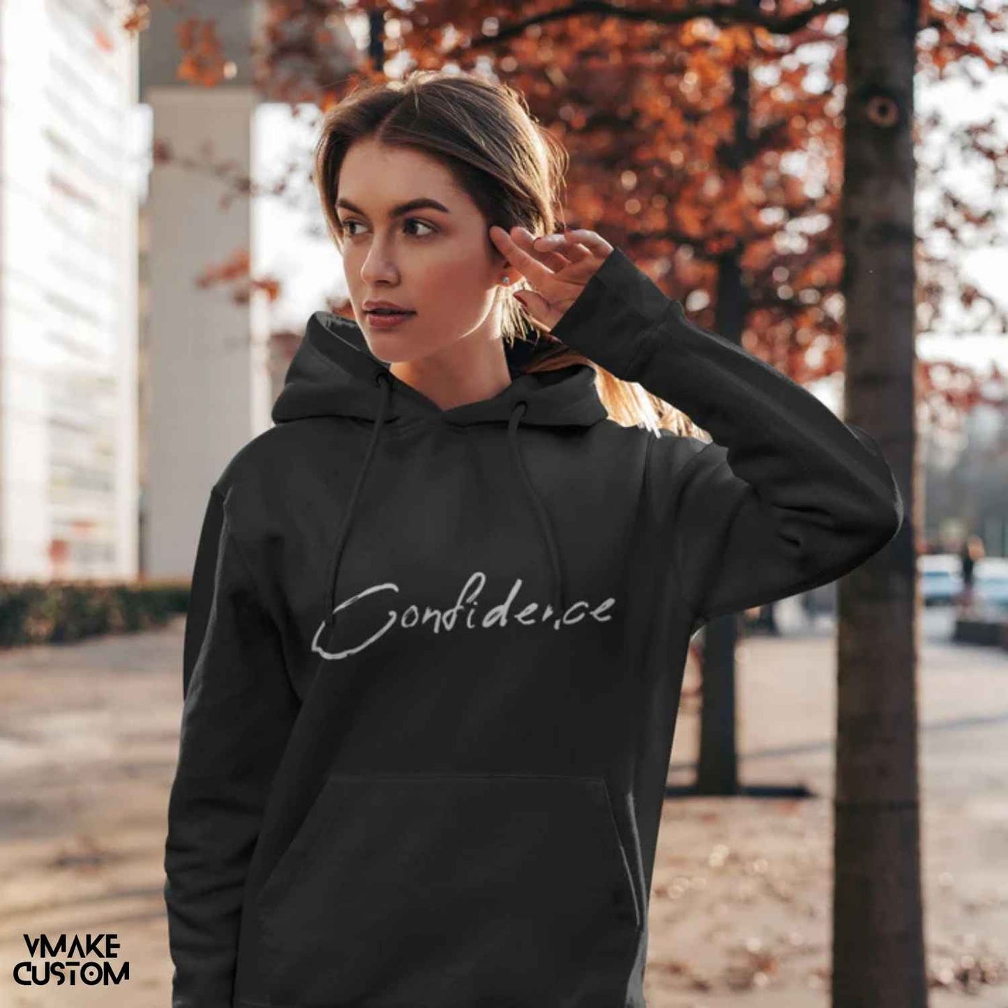 Black Confidence Unisex Hoodie