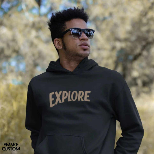 explore unisex hoodie vmakecustom