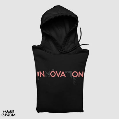 the innovator black unisex hoodie vmakecustom