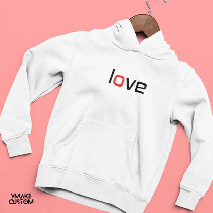 True Love White Hoodies for Couple