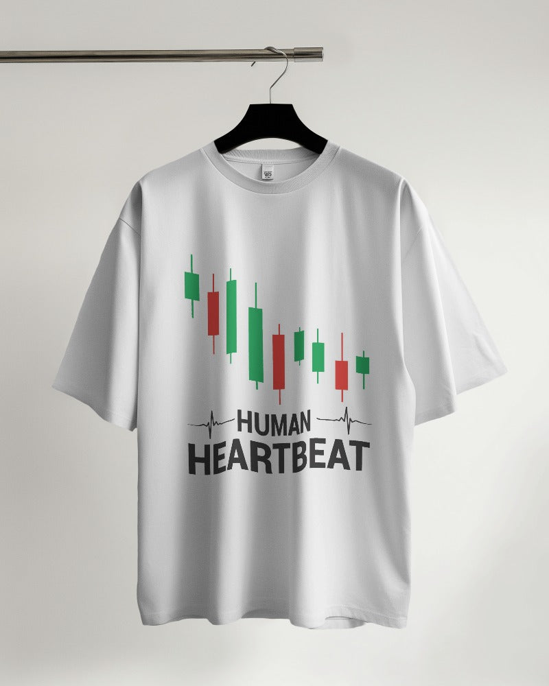 Human Heartbeat Oversized T-shirt