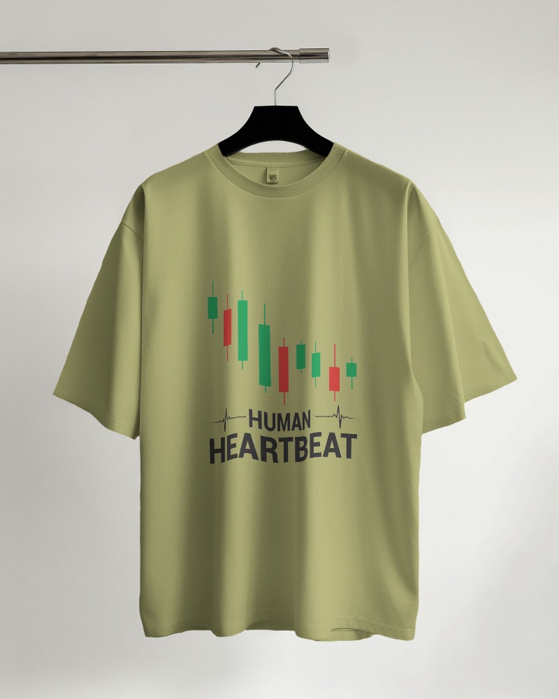 Human Heartbeat Oversized T-shirt