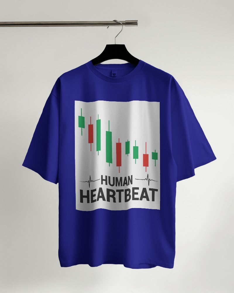 Human Heartbeat Oversized T-shirt