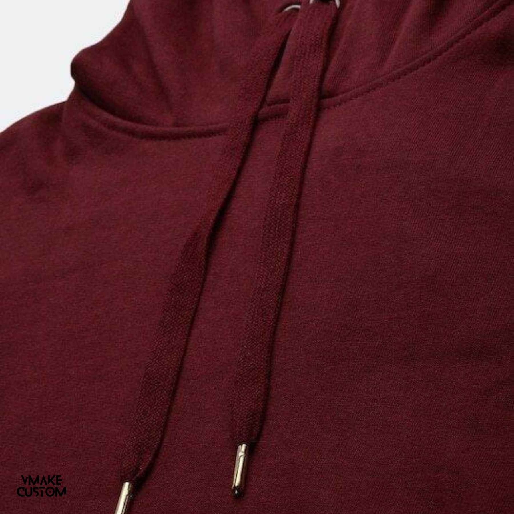 plain maroon hoodie for women 3