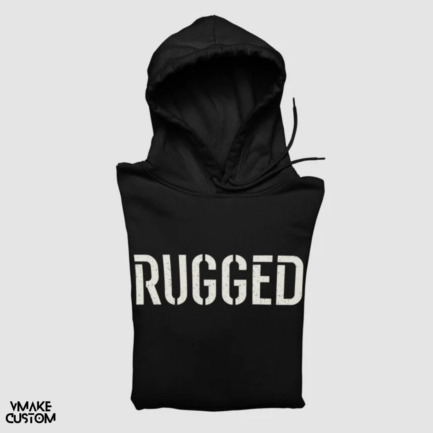 rugged unisex hoodie vmakecustom