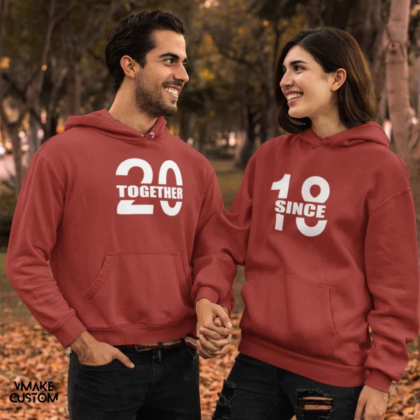 Together Since 2018 Hoodies for Couple