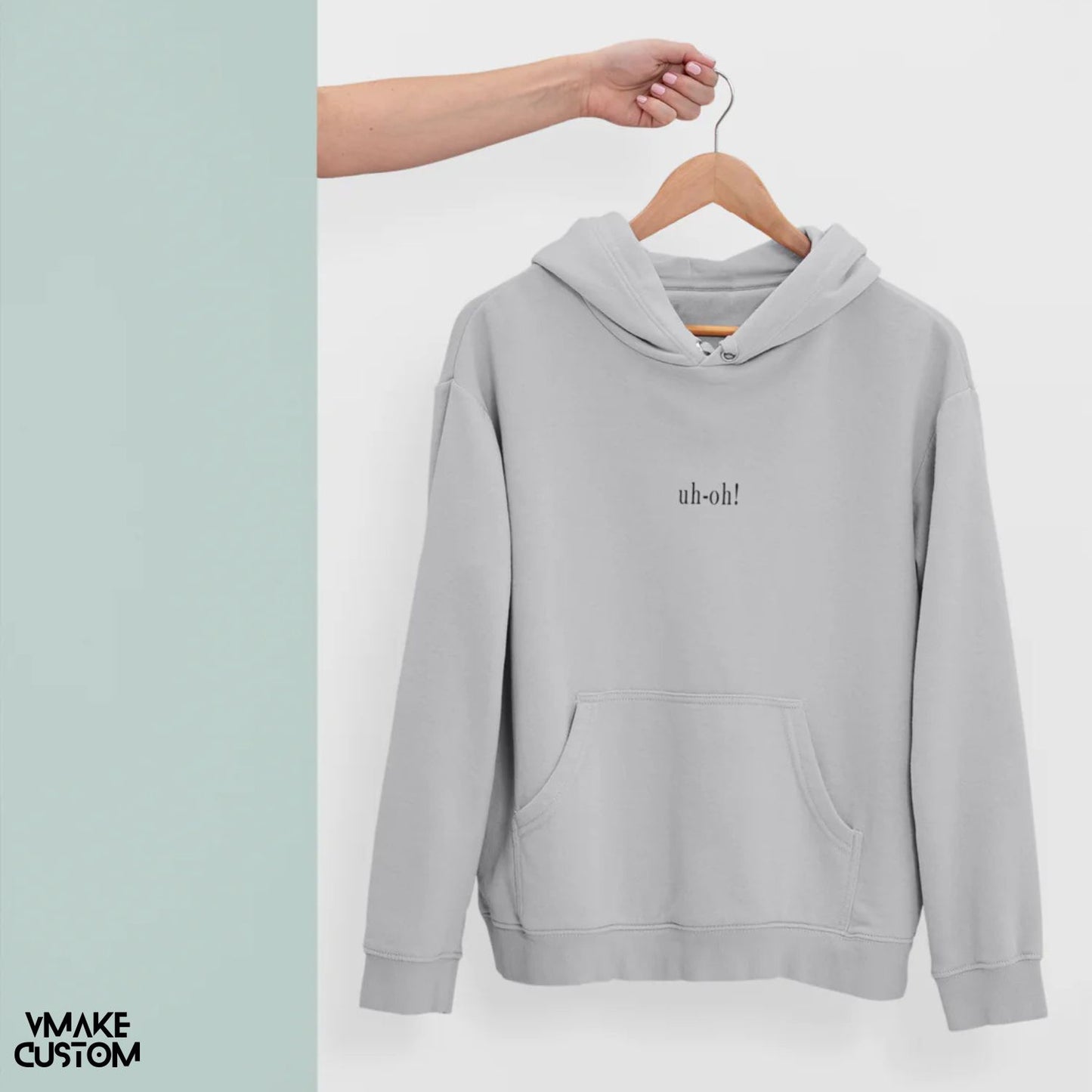 uh oh grey hoodies for women vmakecustom