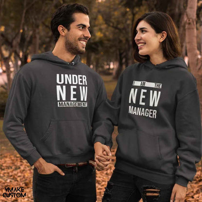 vmakecustom under new management black couple hoodie