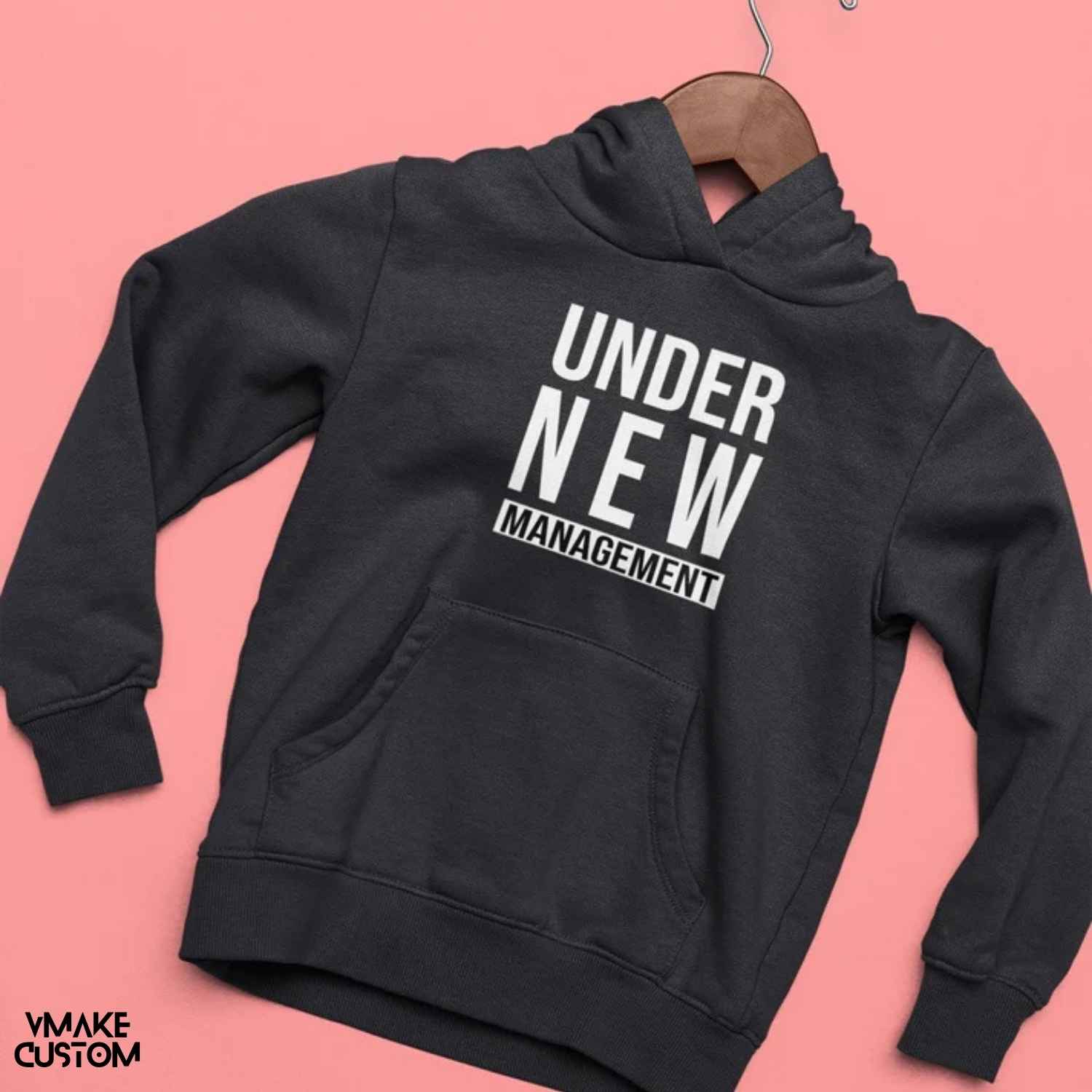 vmakecustom under new management black couple hoodie