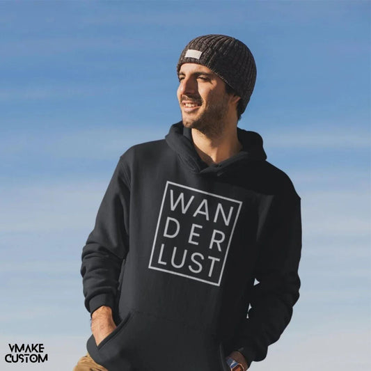 Wanderlust Black Unisex Hoodie